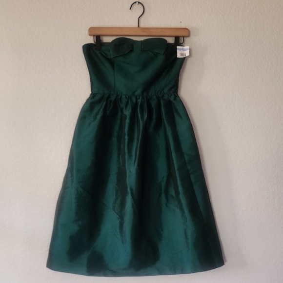 CeCe Strapless Green Dress - Picture 1 of 4